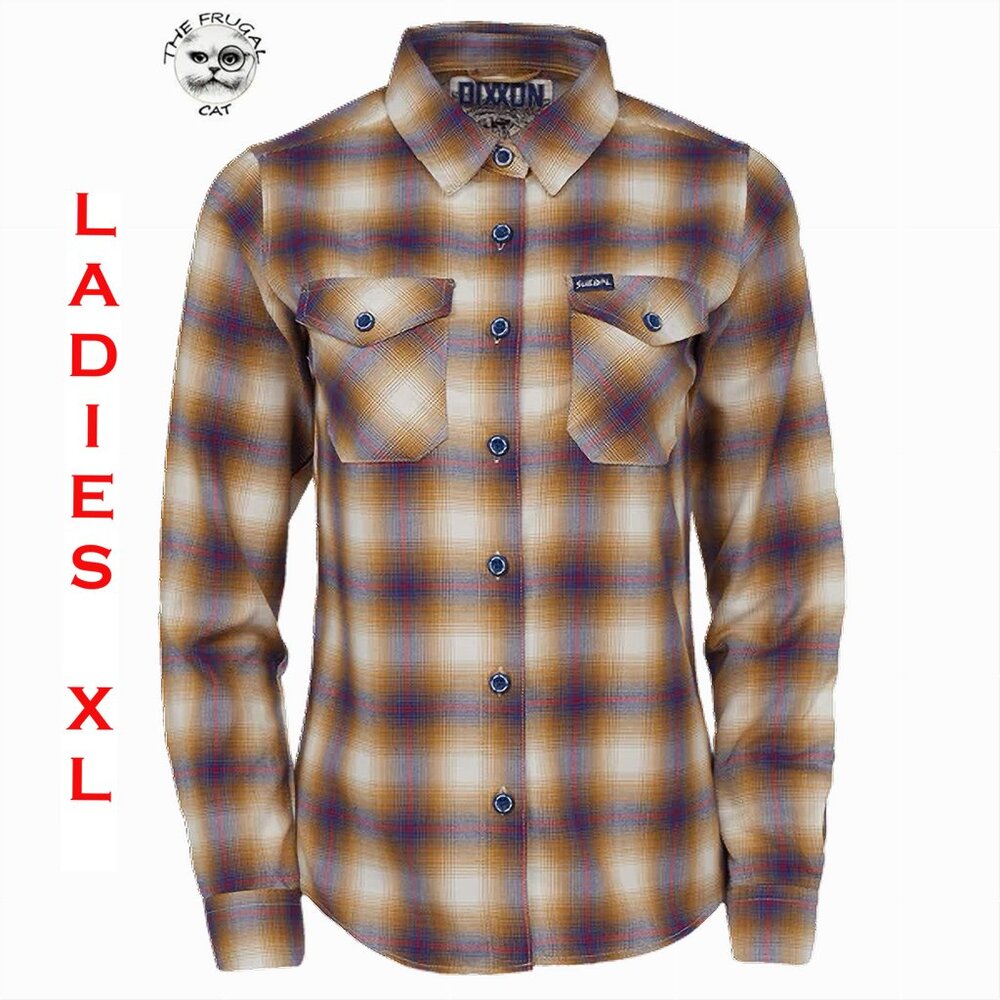 DIXXON - Suicidal Tendencies Flannel Shirt Collab - Join The Army - Womens XL